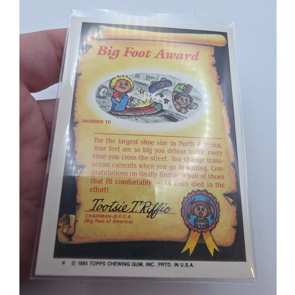 Topps Garbage Pail Kids OS2 Rob Slob 52b Blue Fair 1985 Series 2